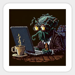 Nerdy Azathoth PixelArt Sticker